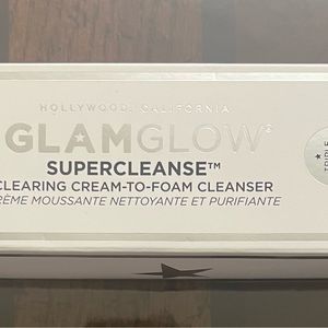 Never Opened GlamGlow Super Cleanse Clearing Cream-to-Foam Cleanser